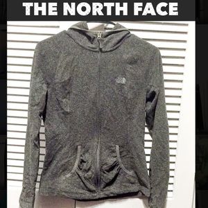 🆕 Grey North Face Zip Hoodie
